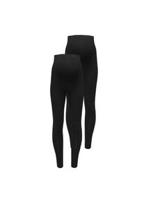 Only Maternity, Unisex, Only Maternity Umstandsleggings &raquo;OLMLOVELY NEW LEGGING 2PCK JRS NOOS&laquo;, schwarz, XXXL(46), N-Gr, Doppelpackung Leggings von 