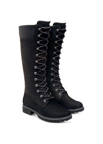 Timberland, Unisex, Schn&uuml;rstiefel &raquo;Women's Premium 14in WP B&laquo; Winterschuhe, Winterstiefel, Winterboots, Schn&uuml;rboots, wasserdicht, schwarz, nubuck, 