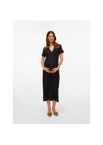 MAMALICIOUS, Unisex, Jerseykleid &raquo;MLTRINITY TESS SS JRS MIDI DRESS 2F NOOS&laquo; Sommerkleid, schwarz, L (40), N-Gr, Angenehmer Tragekomfort: Elastische 