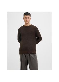 Jack & Jones Jack & Jones, Herren, Strickpullover &raquo;JJGLOBAL KNIT CREW NECK&laquo;, delicioso detail:twisted with schwarz, S, Pullover von Jack & Jones