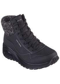 Skechers, Unisex, Winterboots &raquo;UNO RUGGED&laquo; Snowboots mit Skech-Air-Luftkammernsohle, schwarz, 36, L&auml;ssiger High Top Sneaker mit Schn&uuml;rung und 