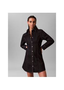 Calvin Klein Jeans, Unisex, Jeanskleid Ohne Tasche Regular fit mit Rundhalsausschnitt, classic ck rinse, M (40), N-Gr, Kleid von Calvin Klein Jeans 