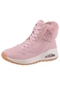 Skechers, Unisex, Schn&uuml;rboots &raquo;UNO RUGGED - FALL AIR&laquo; Winterboots mit Air-Cooled Memory Foam Komfort-Innensohle, rosa, 35, Sportiver High Top Sneaker 
