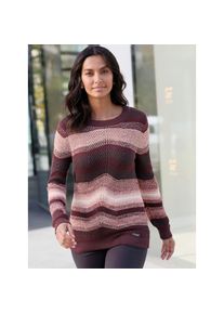 Casual Looks, Unisex, Rundhalspullover &raquo;Pullover&laquo;, bordeaux, graphit, 40, mit 50% Baumwolle