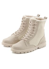 Vivance, Unisex, Stiefelette &raquo;Stiefel, Boots&laquo; mit Warmfutter VEGAN, beige, 36, Mit kuscheligem Warmfutter - besonders bequem & komfortabel