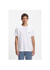 Hugo Underwear, Herren, HUGO Underwear Pyjamaoberteil &raquo;Aaron&laquo; normale Passform, kleines Logo auf der Brust, natural 102, XL (54), Schlafshirt von Hugo