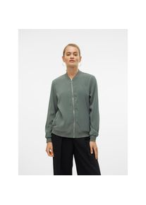 V&eacute;ro Moda Vero Moda, Unisex, Bomberjacke &raquo;VMCONNY, leichte Jacke f&uuml;r den &Uuml;bergang&laquo; seitliche Eingrifftaschen, Rippb&uuml;ndchen, laurel wreath, L, Leichter Blouson 