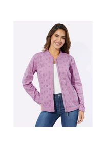 Classic Basics, Unisex, Jackenblazer &raquo;Blouson&laquo;, orchidee, 44, mit aufwendiger Lochstickerei