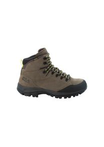 Jack Wolfskin, Herren, Trekkingschuh &raquo;REBELLION TEXAPORE MID M&laquo;, khaki, phantom, UK 7,5 - EU 41, Normalschaft, Robuster, hochwertiger Vollleder-