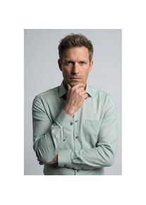 OLYMP, Herren, OLYMP Langarmhemd &raquo;Luxor&laquo; Businesshemd, modern fit, New-Kentkragen, gr&uuml;n, 41, N-Gr, Unifarbenes Hemd von OLYMP