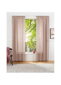 LeGer Home by Lena Gercke, LeGer Home by Lena Gercke Vorhang &raquo;Lanea&laquo; Stangendurchzug 1 Stk. tlg. Leinenoptik, 1 Schal, verschiedene Gr&ouml;ssen, rosa, 