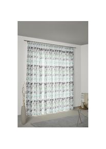 WIRTH, Vorhang &raquo;Berlare&laquo; Multifunktionsband 1 Stk. tlg., mint, Jacquard, Baumwolle, Polyester