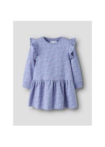 name it, Unisex, Minikleid &raquo;NMFOEANA LS SWE DRESS BRU PB&laquo;, lila impression, 122, N-Gr, Kurzes Kleid von name it f&uuml;r Unisex