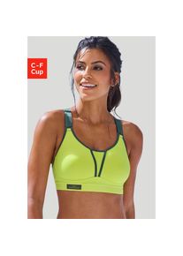 Venice Beach, Sport-BH ohne B&uuml;gel aus COOLMAX-Material, limette, 85, Cup D, Sport-BH