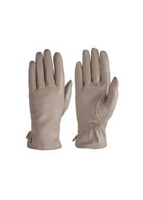 Pearlwood, Unisex, Pearlwood Lederhandschuhe &raquo;PAM&laquo; weiches Fleece-Innenfutter, Temperaturregulierend, Seitenschlitz, taupe, 7, Unisexhandschuhe von 