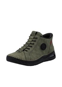 Rieker, Unisex, Slip-On Sneaker &raquo;Ready2GO&laquo; High Top Sneaker, Boots, Stiefelette mit verst&auml;rkter Fersenkappe, khaki, 43, Ready2GO - kn&ouml;chelhoher 