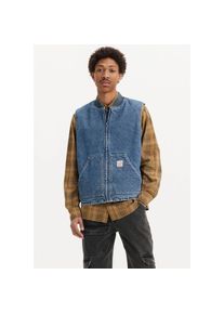 Levi's Levi's, Herren, Jeansweste &raquo;SANSOME&laquo; mit Reissverschluss, get involved t, L, Weste SANSOME VEST MED INDIGO - WORN IN von Levi's