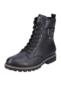 Remonte, Unisex, Winterboots , Blockabsatz, Schn&uuml;rboots, Outdoorschuh mit Zierschnalle, schwarz, 44, Modische Stiefelette mit Tex-Membran - dadurch 
