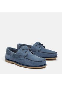 Timberland, Unisex, Bootsschuh &raquo;CLASSIC BOAT BOAT SHOE&laquo; Classic Bootsschuh aus Premium Leder, md blau suede, 43,5, Klassischer Bootsschuh von 