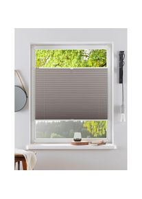 my home, my home Plissee &raquo;LAHOLM&laquo; Lichtschutz ohne Bohren verspannt Fixmass, Bestseller mit &uuml;ber 3500 4,5-Sterne-Bewertungen, Klemmtr&auml;ger, taupe, 