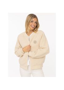 Zwillingsherz, Unisex, Bomberjacke &raquo;"Good Vibes"&laquo; ohne Kapuze grosse Herzen auf dem R&uuml;cken, hellbeige, L, Mit zwei Herzen