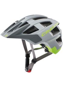 Cratoni, Fahrradhelm &raquo;AllSet&laquo;, grau, neongelb matt, 54/58 Kopfumfang: 54cm - 58cm, Fahrradhelm