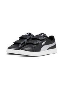 Puma, Unisex, Puma Sneaker &raquo;SMASH 3.0 GLITZ GLAM V PS&laquo;, Puma schwarz, Puma silber, Puma wei&szlig;, 31, Regul&auml;re Breite