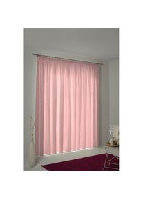 Adam, Vorhang &raquo;Uni Collection&laquo; Kr&auml;uselband 1 Stk. tlg. aus 100% Bio-Baumwolle, rosa, Jacquard, Baumwolle (Bio-Baumwolle)