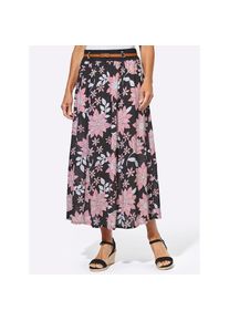 Inspirationen, Unisex, Bahnenrock, schwarz, gemustert, 46, gewebte Qualit&auml;t