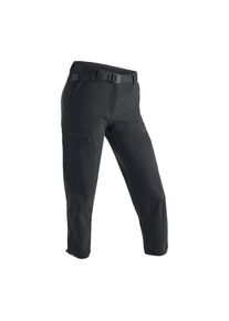 Maier Sports, Unisex, Funktionshose &raquo;Lulaka 7/8&laquo; Unisex Wanderhose, atmungsaktive und elastische Outdoor-Hose, schwarz, 38, Normalgr&ouml;ssen, Funktionale