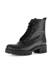 Gabor, Unisex, Blockabsatz, Plateau, Schn&uuml;rboots mit Best Fitting Komfort, schwarz, 40, Das Design der Stiefelette ist modern und vielseitig 