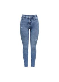 Only, Unisex, Only Skinny-fit-Jeans &raquo;ONLPOWER MID WASIST PUSH UP AZ&laquo; mit Destroyed-Details, light blau denim, XL, L&auml;nge 32, Schmale Jeans von Only