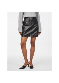Y.A.S, Unisex, Lederrock &raquo;YASLYMA HMW LEATHER SKIRT NOOS&laquo;, schwarz, S (36), Minirock von YAS aus echtem Leder