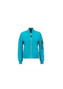 Alpha Industries, Unisex, Bomberjacke &raquo;MA-1 VF Light W&laquo;, blau lagoon, S, Flight Nylon Stoff