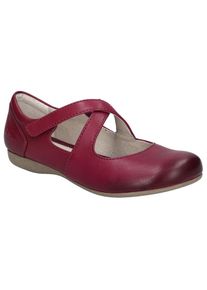 Josef Seibel, Unisex, Riemchenballerina &raquo;Fiona 72&laquo; , Spangenschuh, Halbschuh, Festtagsschuh mit Klettverschluss, beerenfarben, 42, Eleganter Ballerina