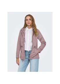 Only, Unisex, Only Parka &raquo;ONLLORCA LIFE CANVAS PARKA CC OTW&laquo; mit Kapuze mit Kordelzug in der Taille, burnished lila, XS, Unisex-Kapuzenjacke von Only