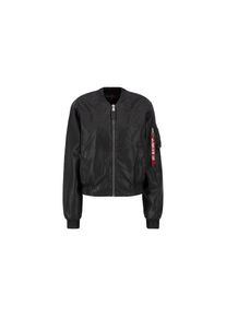 Alpha Industries, Unisex, Bomberjacke &raquo;MA-1 FL Vintage W&laquo;, schwarz, M, Kunstleder