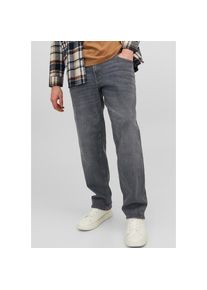 Jack & Jones PlusSize Jack & Jones Plussize, Herren, Jack & Jones PlusSize Tapered-fit-Jeans &raquo;JJIMIKE mit Abriebeffekten und funktionalen Taschen&laquo; mit Used-Optik, schwarz 