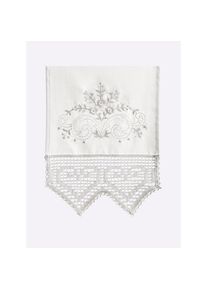 HEINE HOME, HEINE HOME Querbehang Stangendurchzug 1 Stk. tlg., wei&szlig;, Polyester, Stangendurchzug