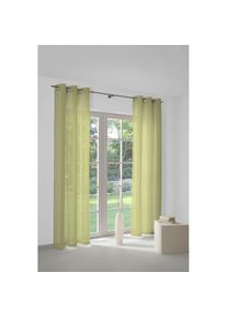 WIRTH, Vorhang &raquo;Sunday&laquo; &Ouml;sen 1 Stk. tlg. nach Mass, lindgr&uuml;n, Jacquard, Baumwolle, Polyester