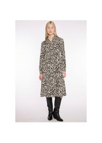 Haily's Haily&rsquo;s, Unisex, HaILY&rsquo;S Maxikleid &raquo;MD V DR Mi44ri&laquo; Sommerkleid, mit Volant, 7130 beige zebra, S (36), N-Gr, Perfekt f&uuml;r heisse Tage: Maxikleid aus 