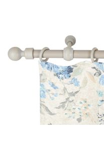 SN DECO GROUP, SN DECO GROUP Gardinenstange &raquo;Giro&laquo; 1 l&auml;ufig-l&auml;ufig Fixmass 28 mm, Holz, verschiedene L&auml;ngen und Farben, Komplettset, grau antikfarben,