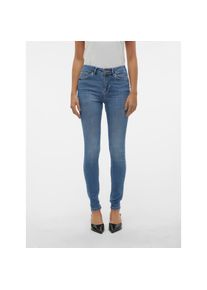 V&eacute;ro Moda Vero Moda, Unisex, Skinny-fit-Jeans &raquo;VMFLASH MR SKINNY JEANS LI347 NOOS&laquo; Baumwollmischung mit Stretch, regular waist, skinny fit, medium blau denim, 
