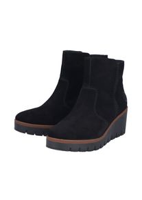 Rieker, Unisex, Winterstiefelette , Keilboots, Basic-Stiefelette mit Innenreissverschluss, schmale Form, schwarz, 40, Stiefelette mit modischer 