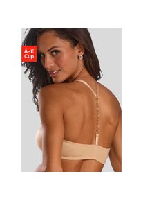 JETTE, JETTE Push-up-BH mit B&uuml;gel und edlem Kettendetail hinten, sexy Dessous, toffee, 70, Cup D, Push-up-BH