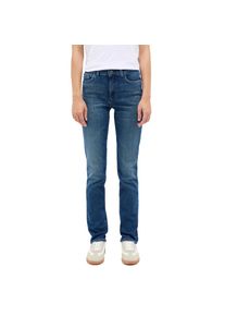 Mustang, Unisex, Mustang Slim-fit-Jeans &raquo;Unisex Style Shelby Slim&laquo;, 602 mittelblau, 32, L&auml;nge 32, Jeans mit mittlerer Bundh&ouml;he und schmalem 