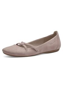 Tamaris, Unisex, Ballerina &raquo;Caterina&laquo; Flats, Festtagsmode, Slipper mit Gummizugriemchen, ros&eacute;, 39 (5,5/6), Ballerina in modischer Farbpalette