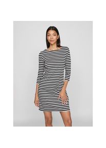 Vila, Unisex, Jerseykleid &raquo;VININNY 3/4 O-NECK DRESS/LC&laquo; Sommerkleid, schwarz beauty stripes:snow wei&szlig;, S, N-Gr, Elastisches Material sorgt f&uuml;r 