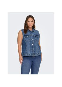 Only Carmakoma, Unisex, Only CARMAKOMA Jeansweste &raquo;CARWESPA WEST DNM PIM619 NOOS&laquo;, medium blau denim, 44, Jeansweste von Only CARMAKOMA