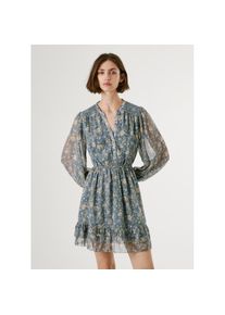 Pepe Jeans, Unisex, Blusenkleid &raquo;LONDYN DRESS&laquo; tailliert, mit elastischem B&uuml;ndchen, blau, L, N-Gr, Luftiges Kleid LONDYN DRESS von Pepe Jeans